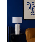 DOL4202 Dolce Table Lamp White Ceramic With Shade