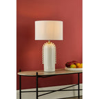 DOL4202 Dolce Table Lamp White Ceramic With Shade