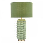 ETZ4224 Etzel Table Lamp Green Antique Brass With Shade