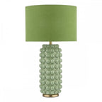 ETZ4224 Etzel Table Lamp Green Antique Brass With Shade