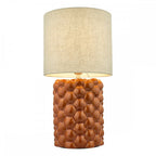 JAY4211 Jayden Table Lamp Orange Glaze With Shade