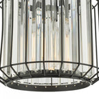 NAE0122 Naeva Pendant Satin Black & Crystal