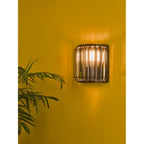 NAE0922 Naeva 2 Light Wall Light Matt Black Glass