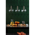 NIK0140-E03 Nikolas Pendant Natural Solid Brass Round Clear Glass