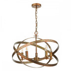 NIT0564 Nitya 5 Light Pendant Mottled Copper