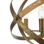 NIT0564 Nitya 5 Light Pendant Mottled Copper