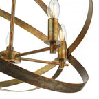 NIT0564 Nitya 5 Light Pendant Mottled Copper