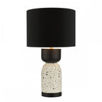 ROJ4255 Roja Table Lamp Terrazzo & Black With Shade