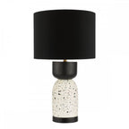 ROJ4255 Roja Table Lamp Terrazzo & Black With Shade