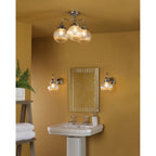 TAM5350-IP44 Tamara 3 Light Bathroom Semi Flush Polished Chrome Ribbed Glass