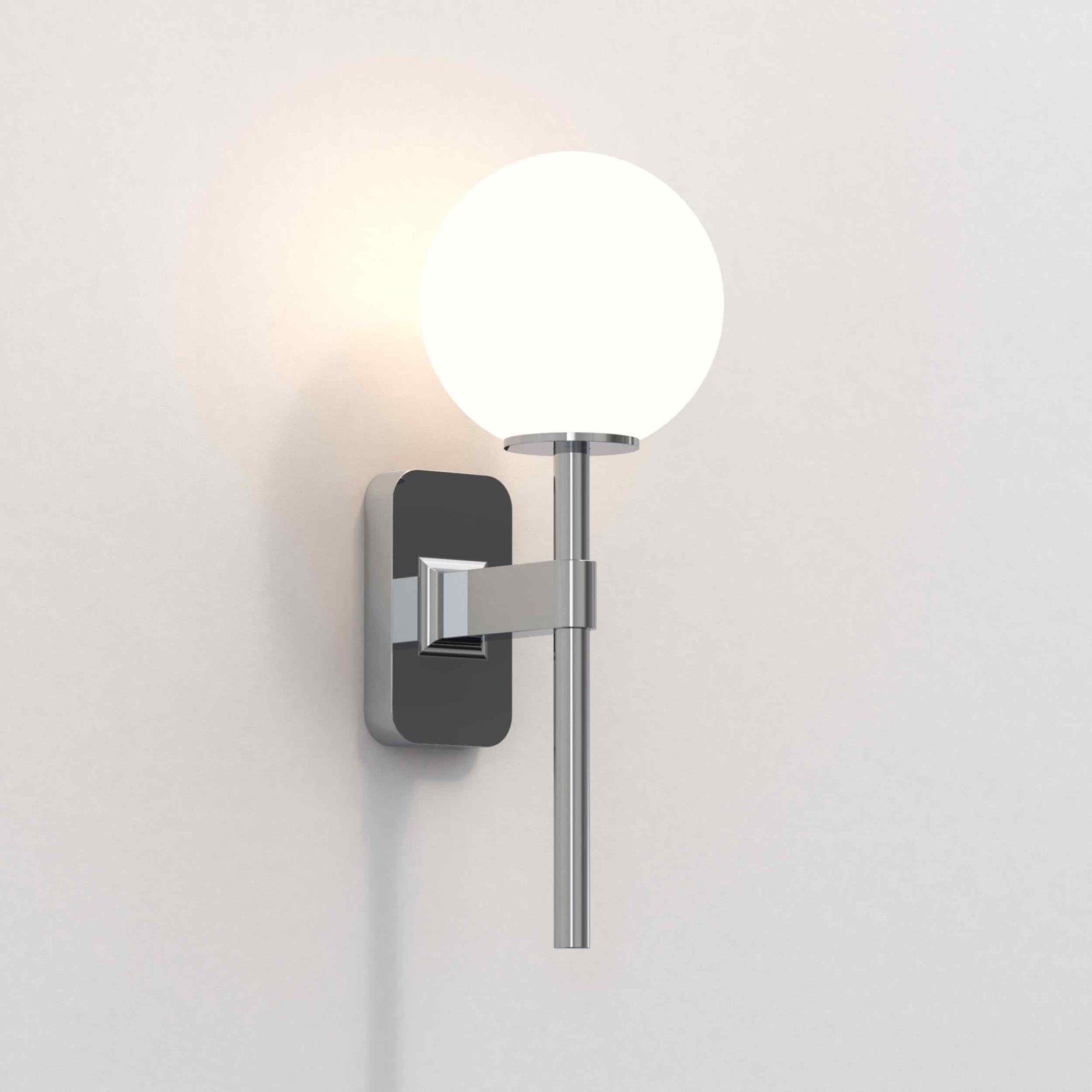 1429001 Tacoma Single Bathroom Wall Light Polished Chrome