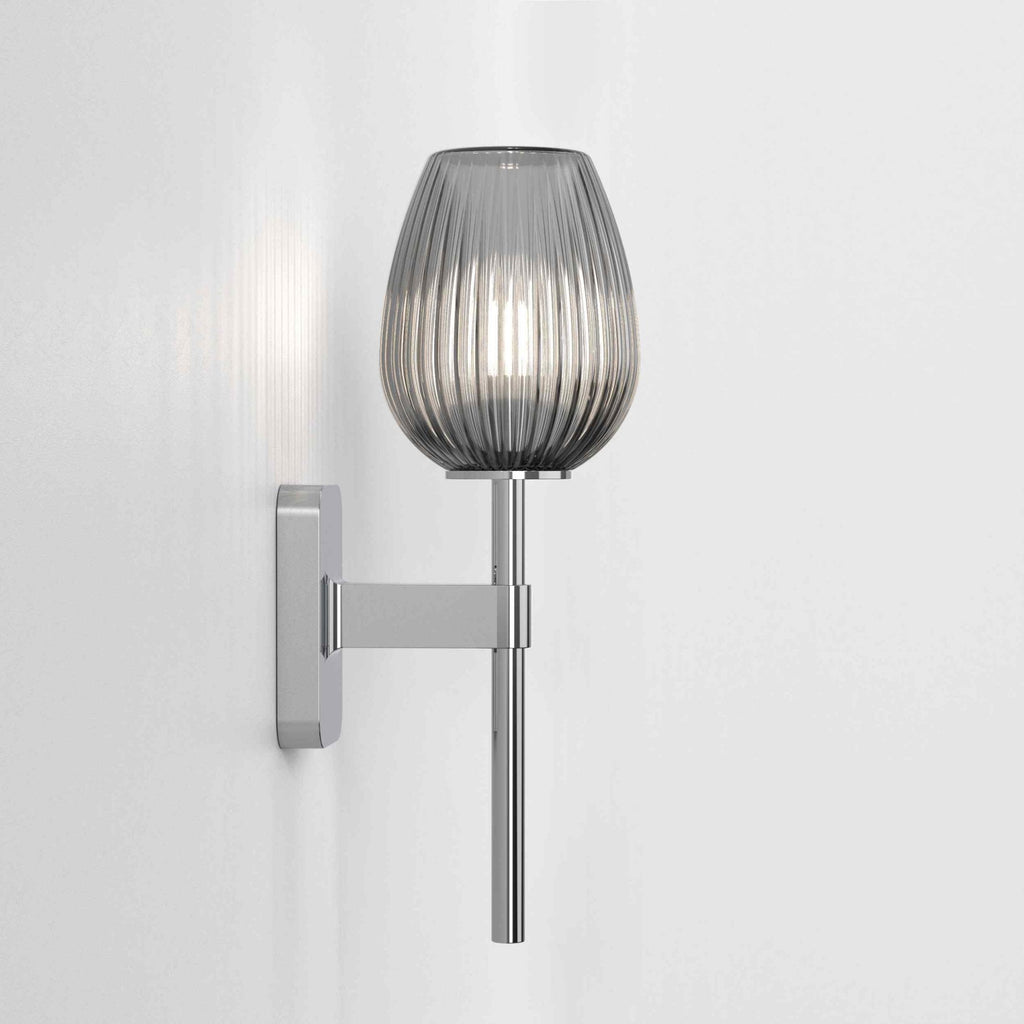 1429001 Tacoma Single Bathroom Wall Light Polished Chrome
