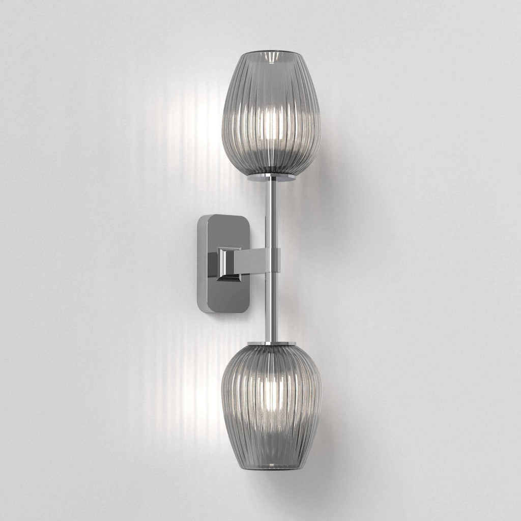 1429002 Tacoma Twin Bathroom Wall Light Polished Chrome