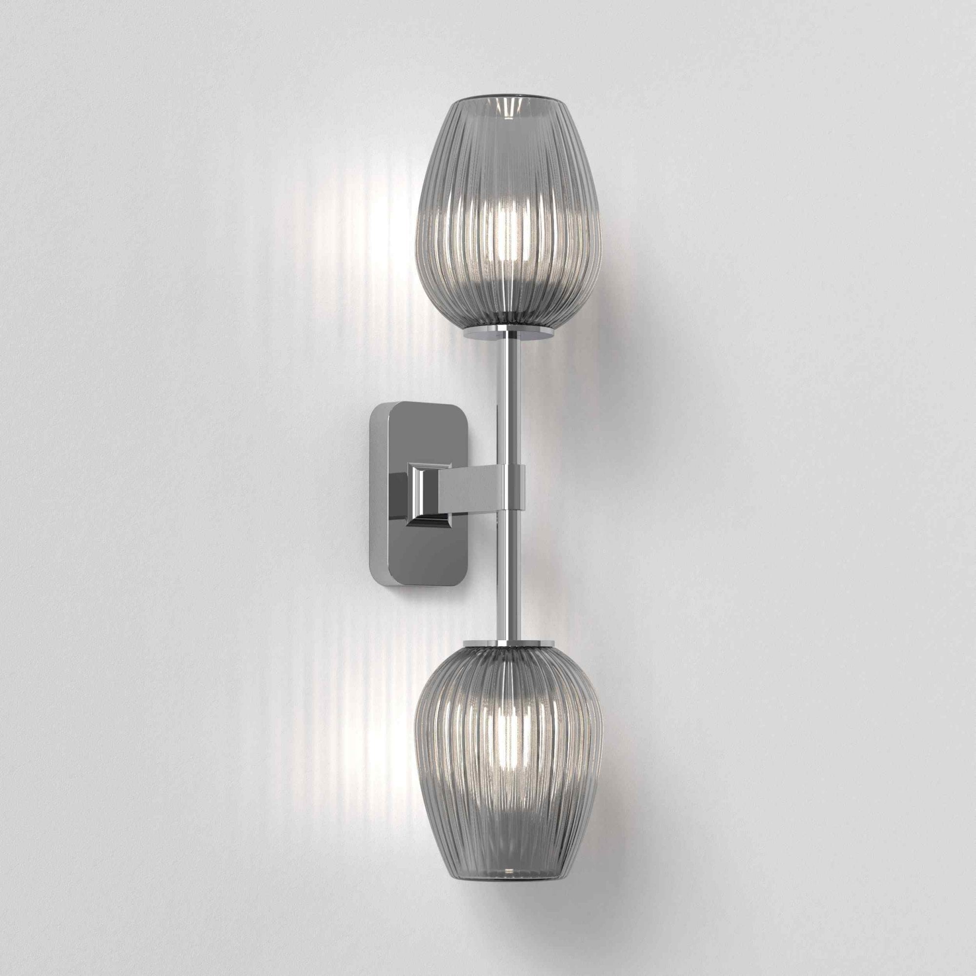 1429002 Tacoma Twin Bathroom Wall Light Polished Chrome