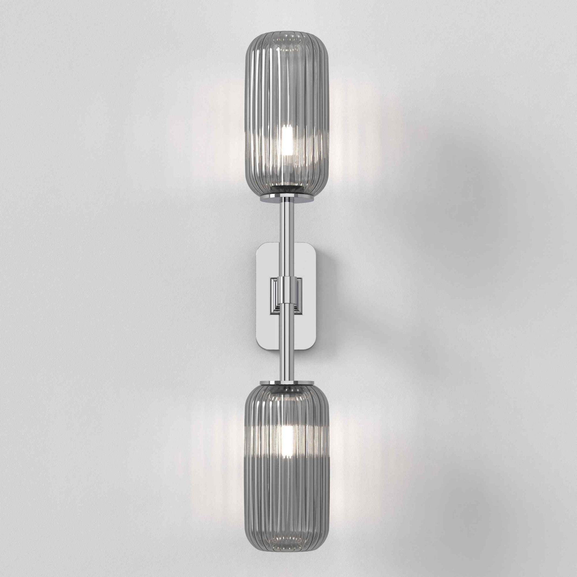 1429002 Tacoma Twin Bathroom Wall Light Polished Chrome