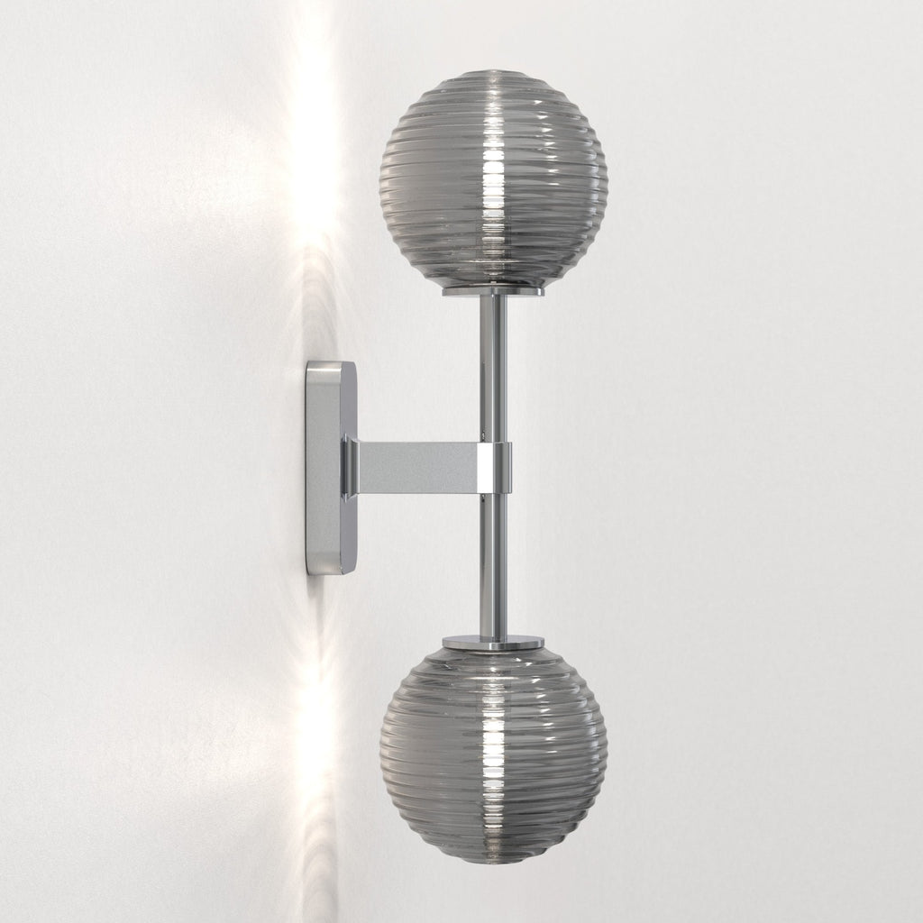1429002 Tacoma Twin Bathroom Wall Light Polished Chrome