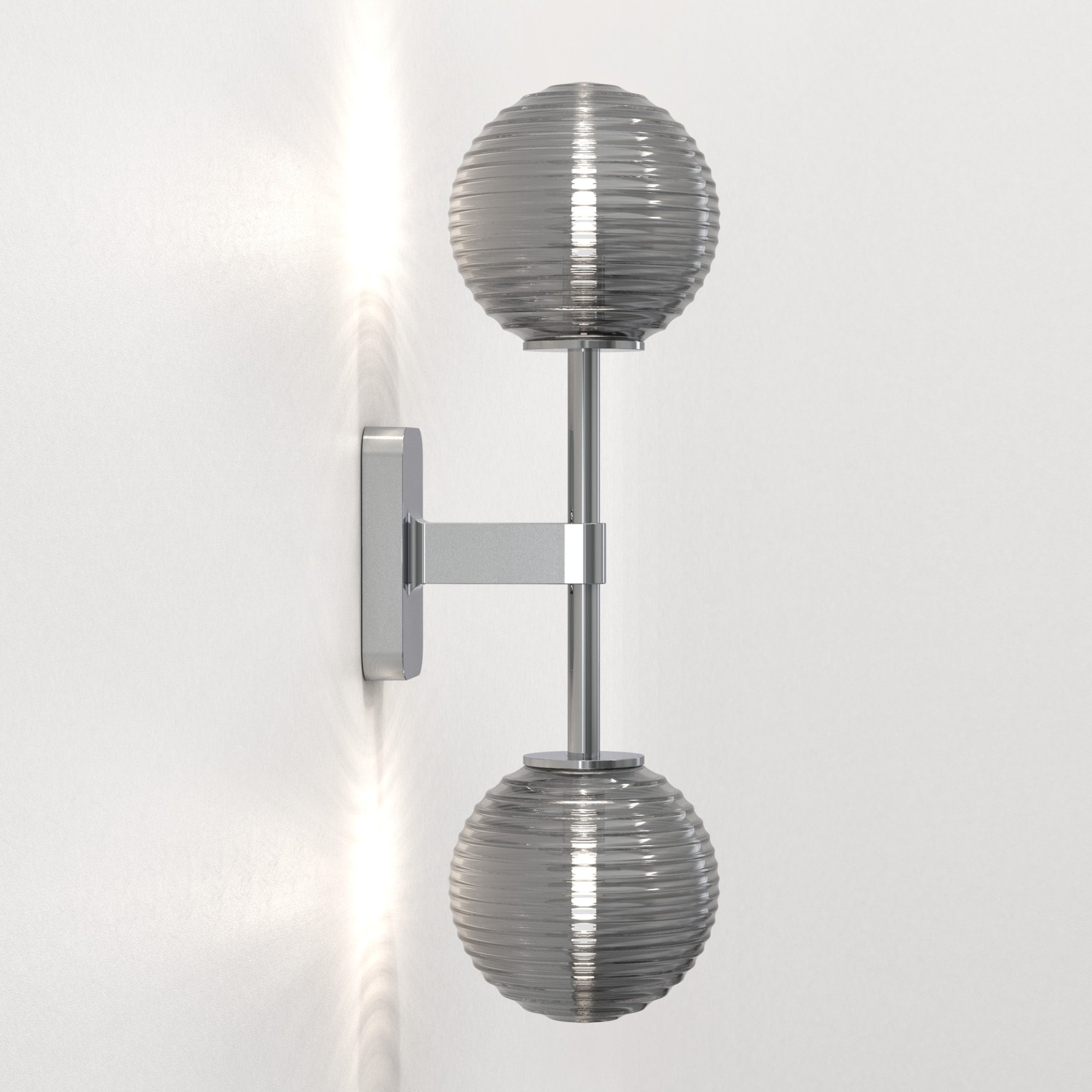 1429002 Tacoma Twin Bathroom Wall Light Polished Chrome