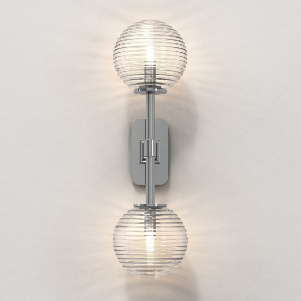 1429002 Tacoma Twin Bathroom Wall Light Polished Chrome