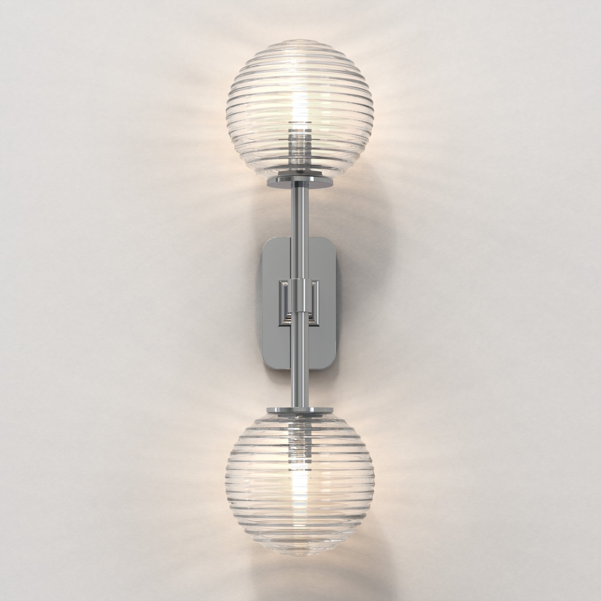 1429002 Tacoma Twin Bathroom Wall Light Polished Chrome