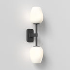 1429005 Tacoma Twin Bathroom Wall Light Matt Black