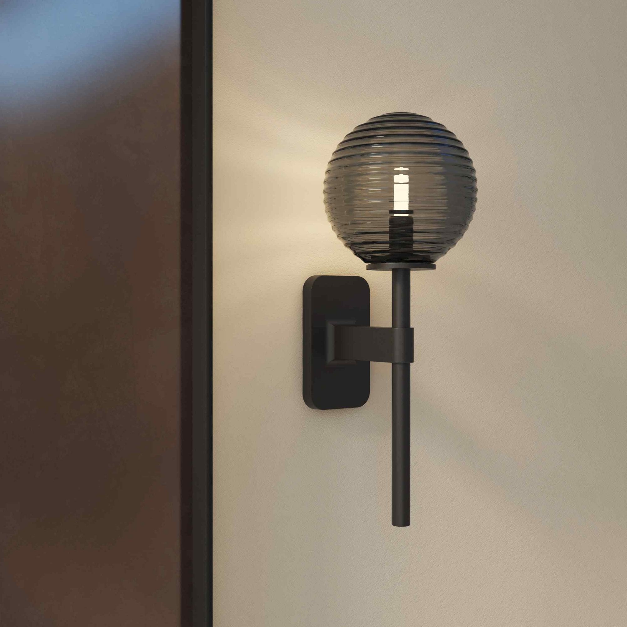 1429004 Tacoma Single Bathroom Wall Light Matt Black