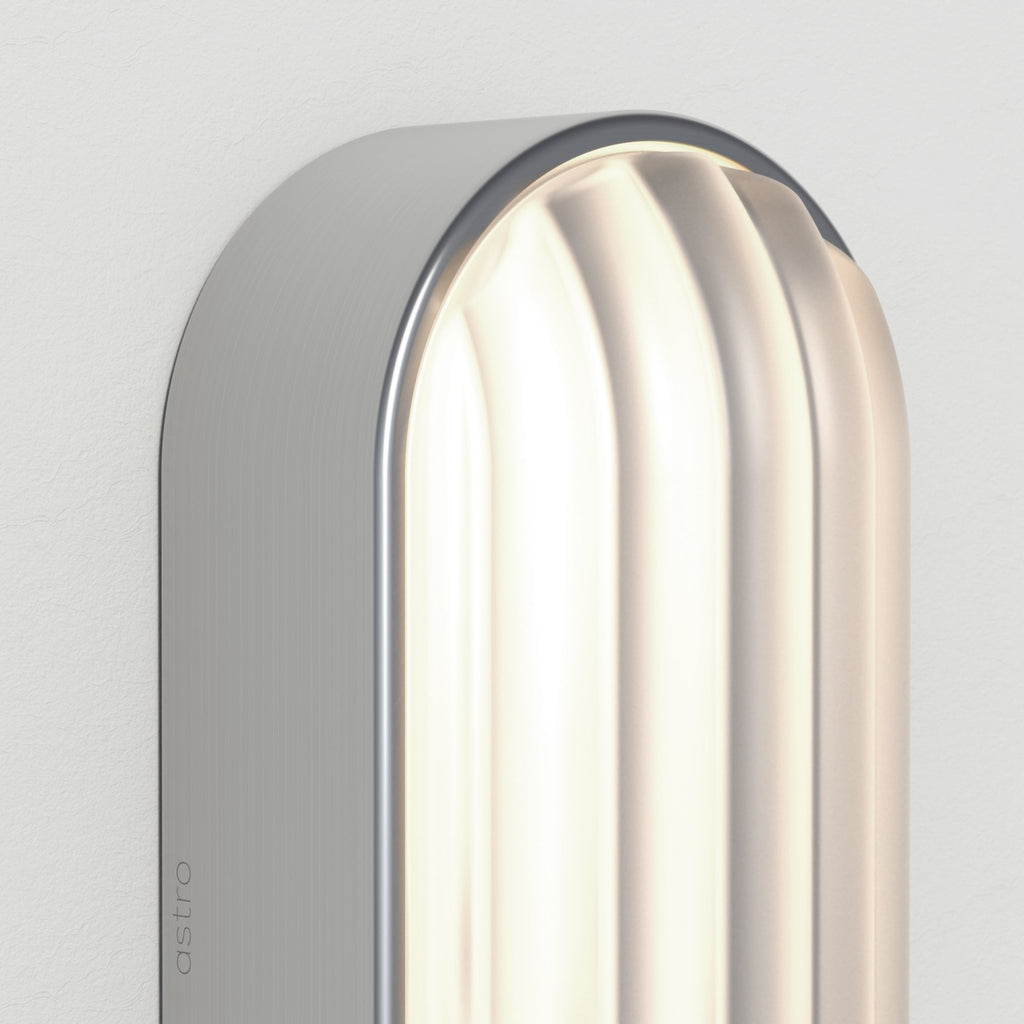 1032013 Montreal Oval Outdoor Wall Light Brushed Stainless Steel
