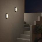 1032007 Montreal Oval Outdoor Wall Light Textured Black