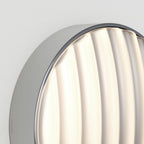 1032012 Montreal Round 300 Outdoor Wall Light Brushed Stainless Steel (S)
