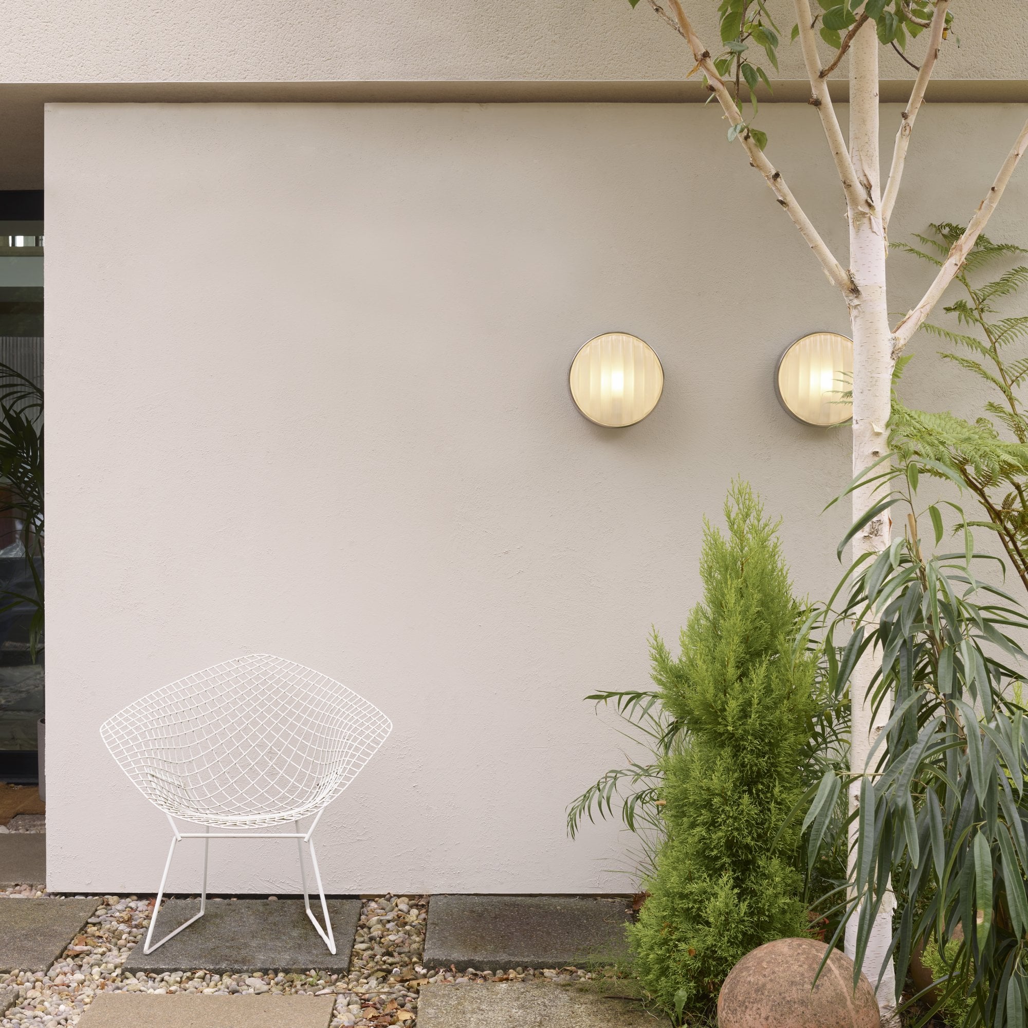 1032006 Montreal Round 300 Outdoor Wall Light Textured Black