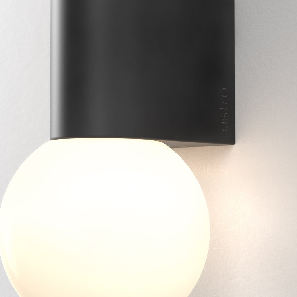 1459006 Ortona Twin Bathroom Wall Light Matt Black