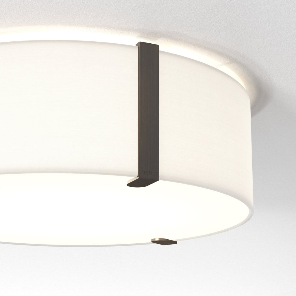 1463001 Salina 400 Ceiling Light White Fabric