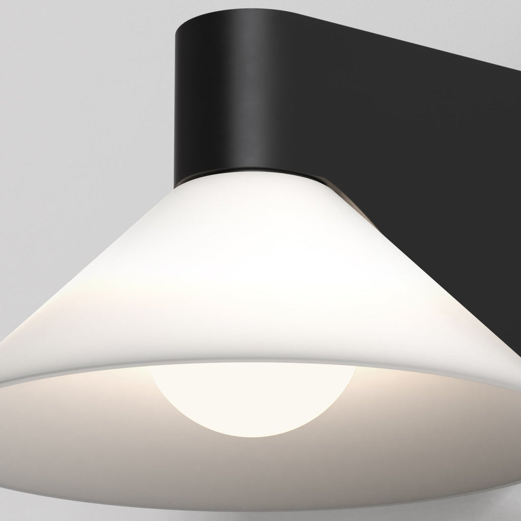 1451002 Conic Bathroom Wall Light Matt Black