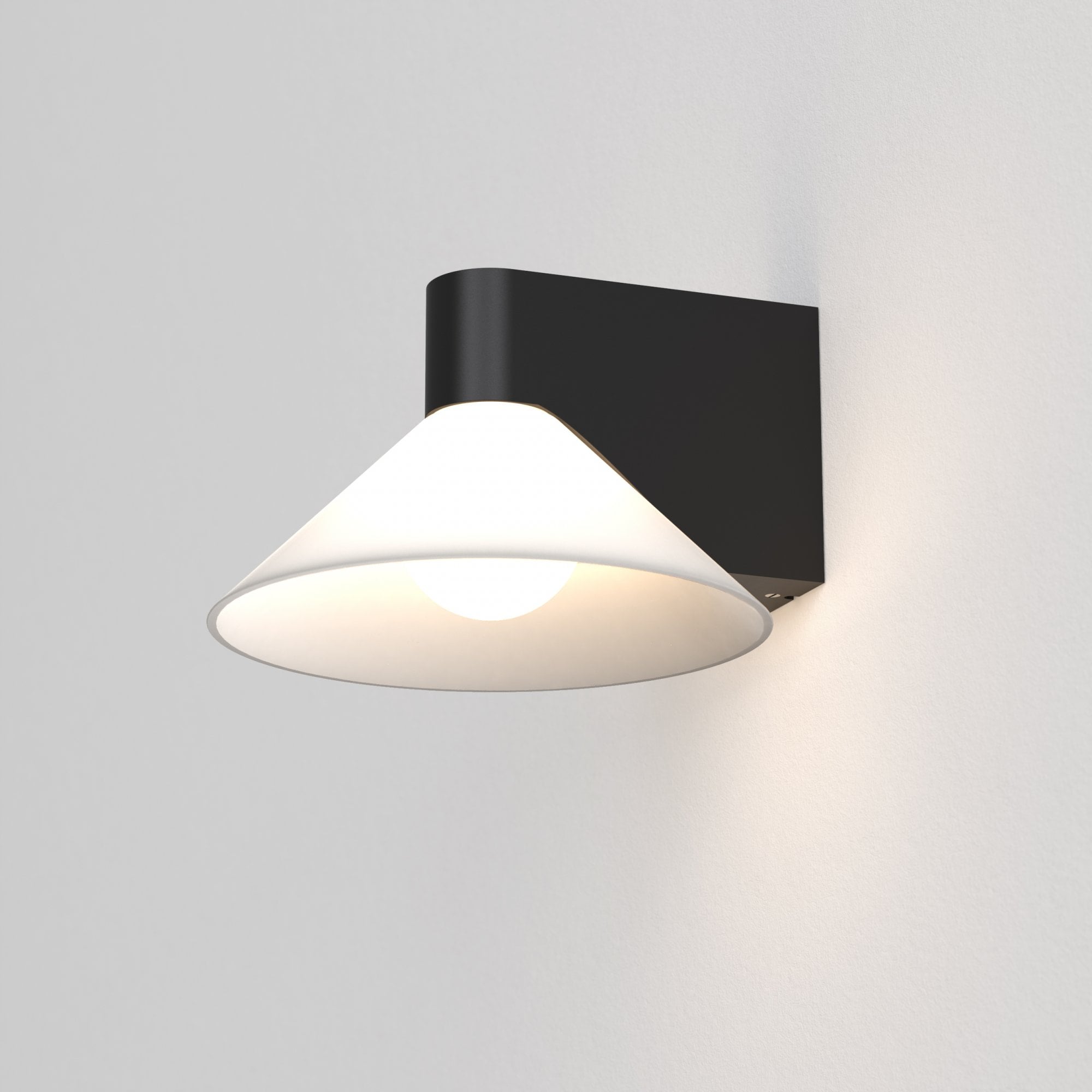 1451002 Conic Bathroom Wall Light Matt Black