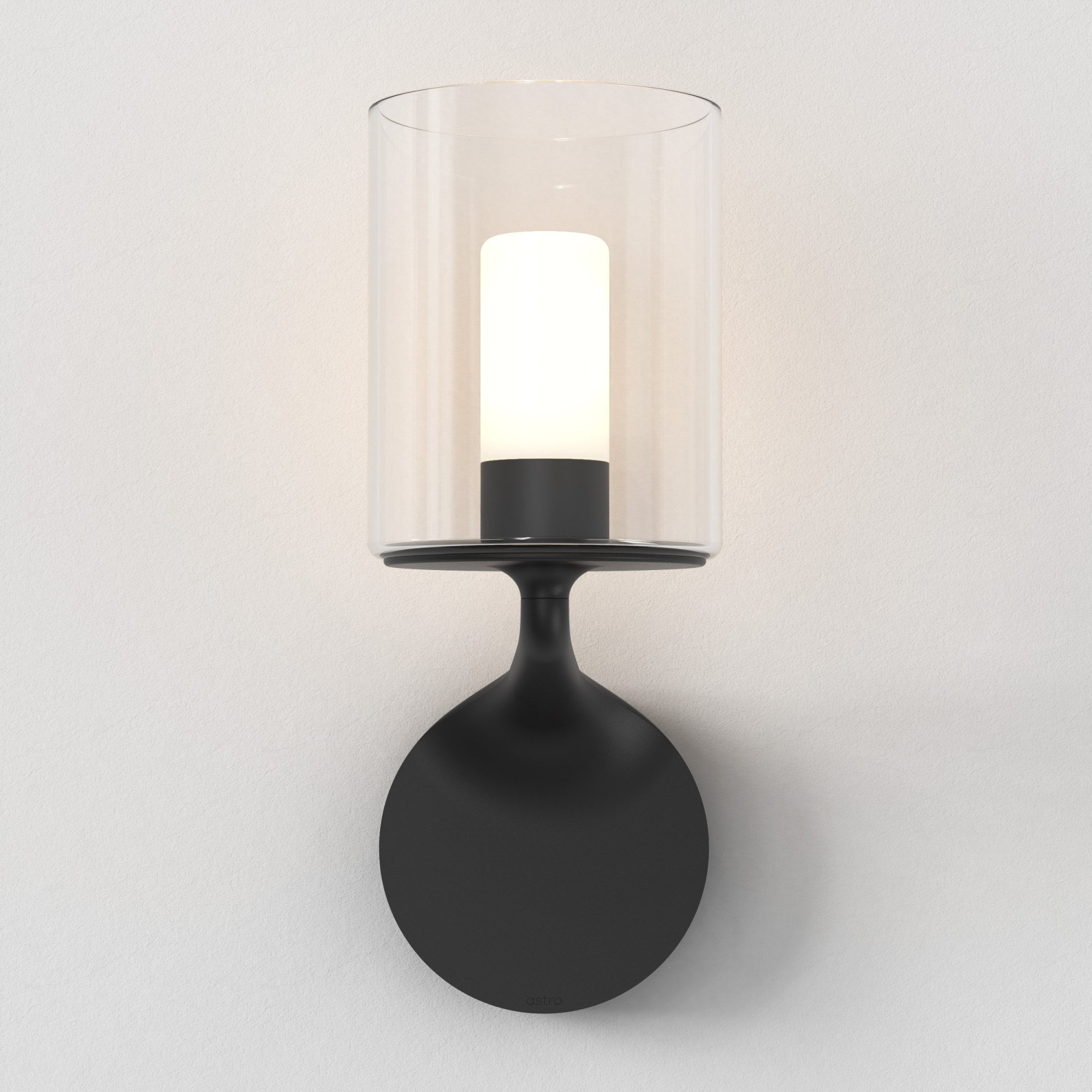 1453003 Elena Bathroom Wall Light Matt Black (S)