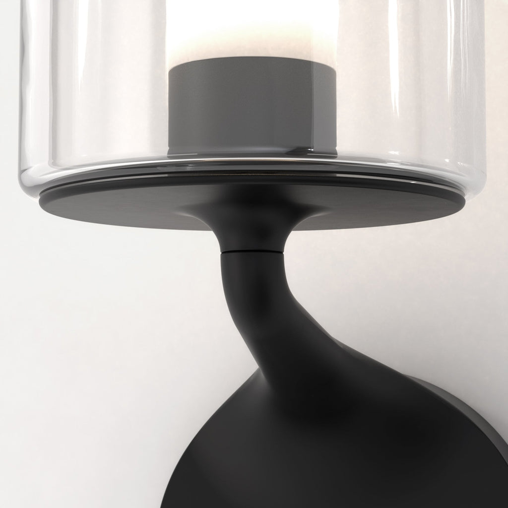 1453003 Elena Bathroom Wall Light Matt Black (S)