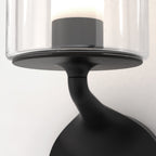 1453003 Elena Bathroom Wall Light Matt Black (S)