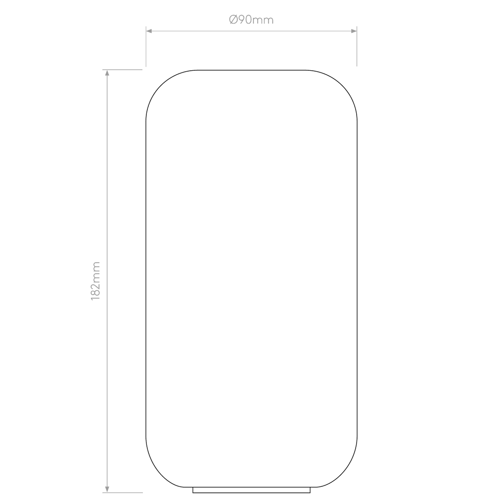 5036009 Tacoma Reed Glass Shade White (Opal)