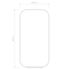 5036009 Tacoma Reed Glass Shade White (Opal)