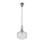 NLK05169 Amsterdam 1 Light Pendant Polished Nickel Matt Black