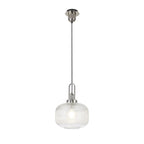 NLK05169 Amsterdam 1 Light Pendant Polished Nickel Matt Black