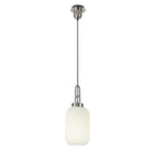 NLK05189 Amsterdam 1 Light Pendant Polished Nickel Matt Black