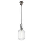 NLK05199 Amsterdam 1 Light Pendant Polished Nickel Matt Black