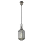 NLK05209 Amsterdam 1 Light Pendant Polished Nickel Matt Black