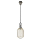 NLK05219 Amsterdam  1 Light Pendant Polished Nickel Matt Black