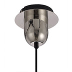 NLK05219 Amsterdam  1 Light Pendant Polished Nickel Matt Black