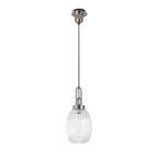 NLK05229 Amsterdam 1 Light Pendant Polished Nickel Matt Black