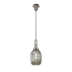 NLK05239 Amsterdam 1 Light Pendant Polished Nickel Matt Black