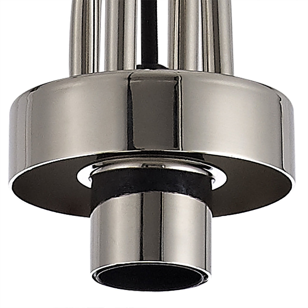 NLK05239 Amsterdam 1 Light Pendant Polished Nickel Matt Black