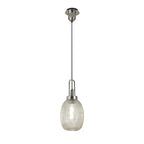 NLK05249 Amsterdam 1 Light Pendant Polished Nickel Matt Black