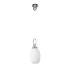 NLK05259 Amsterdam 1 Light Pendant Polished Nickel Matt Black
